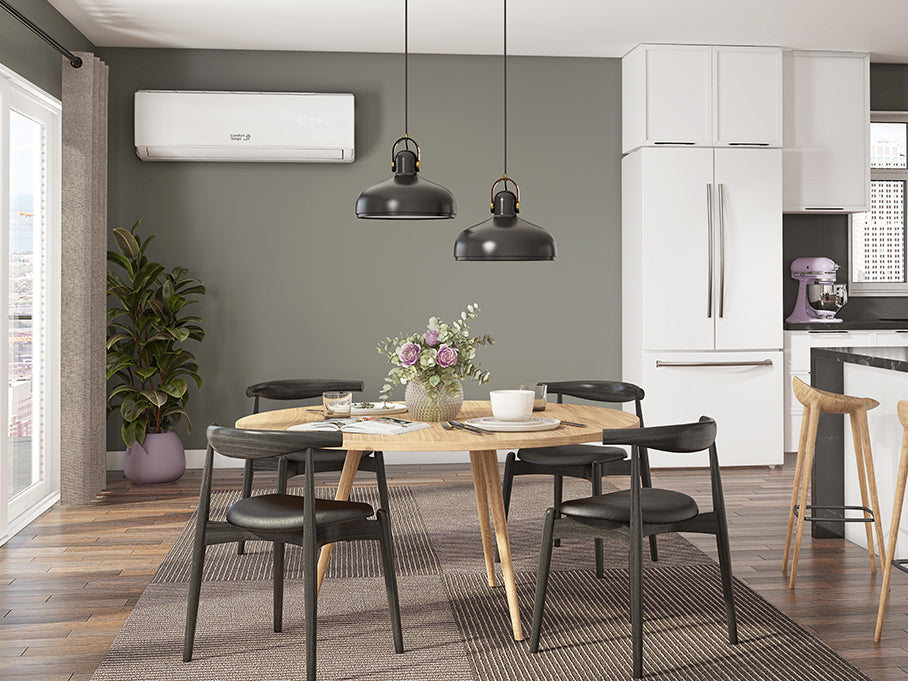 Comfort Temps Elite Series 20 SEER SEER2 Mini Split Heat Pump Installed in Kitchen