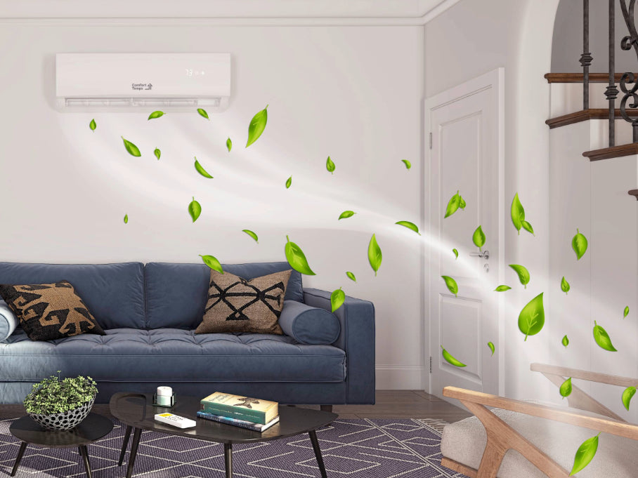 Energy-efficient mini split ductless heat pump offering high performance and eco-friendly comfort solutions for cooling and heating
